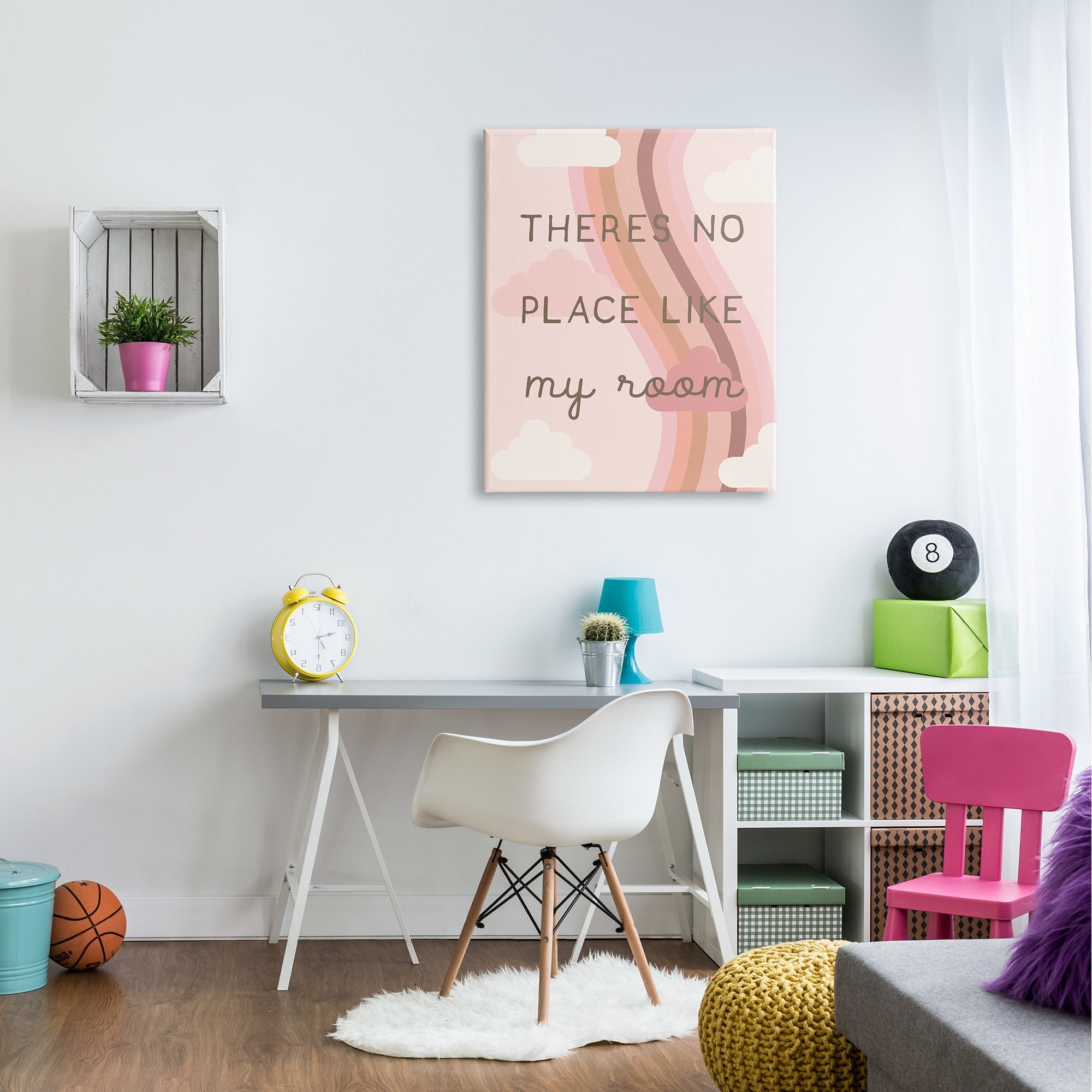 Stupell Industries Pastel Pink Clouds Room Quote Typography , 30 x 40, Design by Lil' Rue
