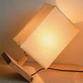 thumbnail image 5 of Table Light LED Solid Wood Stable Pedestal Modern Lampshade Night Lamp for Hotel Bedroom, 5 of 5