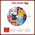 thumbnail image 2 of Fotbe Colorful Cats Pattern Art Pattern Christmas Tree Skirt, Tree Skirts Plush Christmas Decorations, Christmas Tree Skirts Xmas Decorations Holiday Party Decor-36", 2 of 6