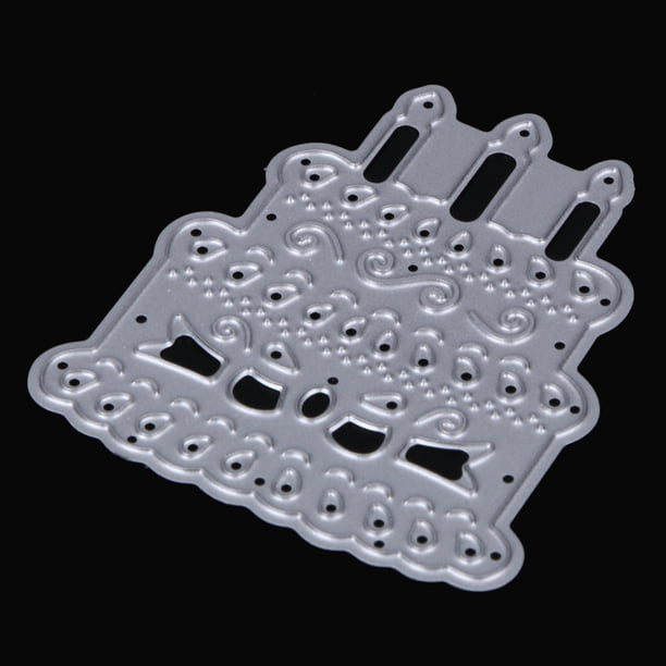 Troqueles de pastel de vela, troqueles de corte de Metal en carpeta de grabación en relieve para álbumes de recortes Wdftyju Libre de BPA