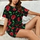 thumbnail image 4 of Fotbe Cherry Conjunto de Pijama Estampado para Mujer, 2 Piezas, Ropa de Dormir con Camiseta de Manga Corta y Shorts Suaves-Medium, 4 of 6