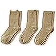 thumbnail image 3 of Jefferies Socks Big Boys Rib 3 Pair Pack crew Socks, Khaki, Large, 3 of 4