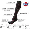 thumbnail image 6 of 6 Pairs Copper Compression Socks for Women & Men Circulation 15-20 mmhg - Better Blood Flow, Swelling, Best Support for Medical, Running, Nursing, 6 of 7