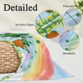 thumbnail image 3 of St. Patrick's Day Pillow Covers 12"x20", Lucky Gnomes Shamrock Leaves Flower Rainbow Soft Brushed Microfiber Breathable Throw Pillow Covers, Decorative Pillowcase with Zipper for Couch Sofa Bedroom, 3 of 9