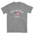 thumbnail image 1 of North Fort Myers Florida Patriot Men's Cotton T-Shirt, 1 of 1