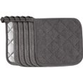 thumbnail image 1 of Cotton Terry Pot Holder Heat Resistant Coaster Set with Silver Stone Lining, 1 of 6