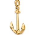 thumbnail image 6 of 14K Yellow Gold 3-D Anchor Pendant (34 X 21) Made In Peru c3341, 6 of 6