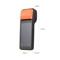 thumbnail image 4 of Riwcyla Handheld 3G POS Receipt Printer Android 8.1 1D2D PDA Terminal Support 3G WiFi Communication with 5.0 Inch Touchscreen 58mm Width Thermal Label Printing for Supermarket Restaurant Wareh, 4 of 6