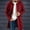 Wine, variant on Abomasnow Men's Mid-Length Trench Coats Slim Fit Single Breasted High Neck Overcoat Winter Warm Windbreaker Jackets
