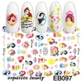 thumbnail image 2 of 1PCS Disney Cartoon Anime Mickey Mouse Princess Cartoon Nail Sticker Snow White Donald Duck Nail Decoration Repair Decal Gao Jinjia LED, 2 of 2