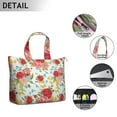 thumbnail image 3 of Flower Women's Large Weekend Travel Bag Moving Canvas Handbag Thick Double Layer Beach Weekend Travel Unisex Hospital Maternity Delivery with Toiletry Waterproof, 3 of 5