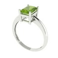 thumbnail image 2 of Solitaire Engagement Ring for Women - 1.75ct Natural Peridot in 14K White Gold Promise Ring, 2 of 5