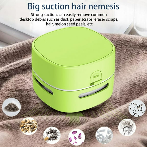 Desktop Vacuum Cleaner,Mini Table dust Sweeper, Tabletop Vacuum Cleaners Battery Operated Handheld Design, 360º Rotatable for Keyboard/Home/Office