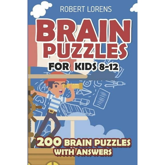 Brain Puzzles for Kids 8 - 12: Numbrix Puzzles - 200 Brain Puzzles with Answers
