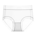 thumbnail image 2 of High Waisted Thong Underwear Women's Lace Abdomen Mid-Rise Waist and Hip Lift Comfortable Body Breathable Underwear Briefs Gray L, 2 of 3