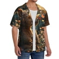 thumbnail image 2 of Kdxio Men's Hawaiian Shirt for Men Short Sleeve Shirt Sunshine Butterfly Flower Bear Summer Casual Holiday Beach Button Down T-Shirts, 2 of 5