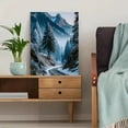 thumbnail image 5 of Snow Covered Christmas Trees Canvas Art, Farmhouse Winter Holiday Ready to Hang Wall Decor, 5 of 8