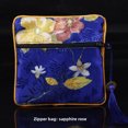 thumbnail image 1 of Bolsa con cierre de cremallera, bolsa de brocado de doble capa, bolsa para guardar joyas, bolsa para envolver pulseras con cordón, 1 of 6