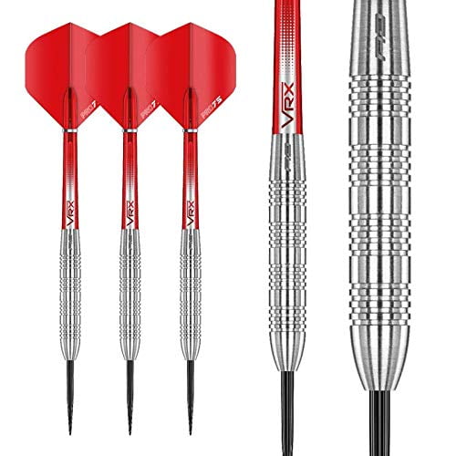 24g Tungsten Darts Set with Flights and Stems RED DRAGON Hell Fire B 