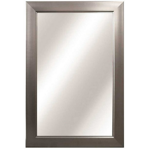 Home Decorators Collection 3578191 24 In W X 35 L Framed Fog Free Wall Mirror Modern Nickel Com - Home Decorators Catalogue