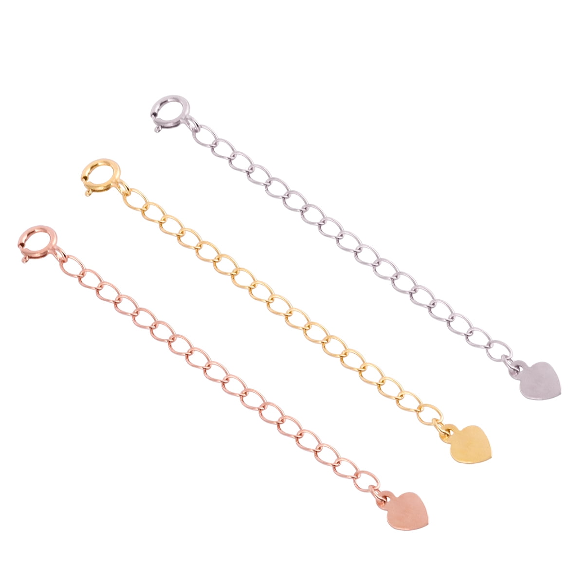 1 Set 3pcs Pure Silver Necklace 