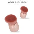 thumbnail image 2 of Angled Blush Brush Fluffy Soft Hair Travel Kabuki Makeup Powder for Foundation Bronzer Loose Cosmetics Buffing Portable Face Body Make up, 2 of 9
