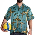 thumbnail image 4 of Easter Cross Men's Short Sleeve Poplin Shirt, Casual Printed Beach Button Down Summer Unisex Shirts, 4 of 6