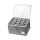 thumbnail image 4 of Organizador de zapatos plegable con 16 compartimentos y asas reforzadas. Gris, 4 of 9