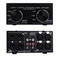 thumbnail image 4 of Balanced 3 Input to 3 Output Fully Balanced XLR Signal Passive Stereo Selector Switch Switcher / Balanced XLR to Unbalanced  Audio Converter / No Loss Switching / No External, 4 of 7