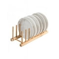 thumbnail image 3 of Brand Clearance!Bamboo Wooden Dish Rack - Plate Rack Stand Pot Lid Holder, Kitchen Cabinet Organizer for Bowl, Cup, Cutting Board and more, 3 of 5