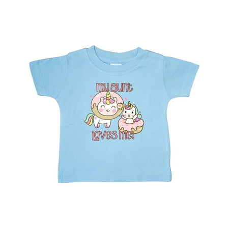 

Inktastic My Aunt Loves Me Unicorn Gift Baby Boy or Baby Girl T-Shirt