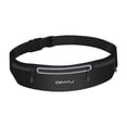 thumbnail image 3 of Riñonera con cinturón para correr, riñonera elástica ajustable para mujer y hombre, bolsa para teléfono, riñonera deportiva para gimnasio, deportes de Negro, 3 of 8