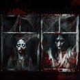 thumbnail image 1 of Cortina Sel natural para decoración de ventanas con fantasmas de Halloween, 79 x 120 cm, 2 unidades, 1 of 7