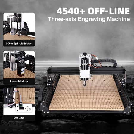 CNC 4050 500W Spindle Milling Machine Cutter Engraving Carved Metal Wood