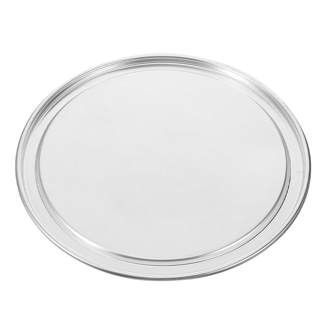 Bandeja para hornear pizza de aleación de aluminio con borde ancho, redonda de 9 pulgadas, antiadherente, para servir pizzas, pasteles y más