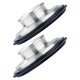 thumbnail image 1 of unbranded 2Ud Tapones Para Fregadero De Cocina En Inoxidable Y Goma Con Anillo Antisalpicaduras Plata, 1 of 8