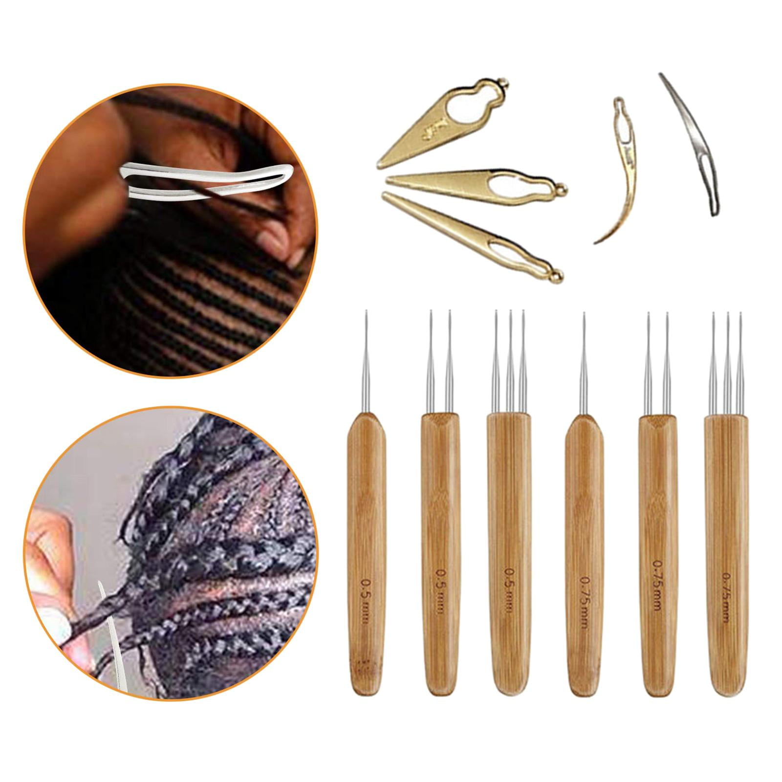 Yunhgft Pcs Dreadlock Crochet Hook Tool, Braid Hair Dreadlocks Needle Weaving Crochet