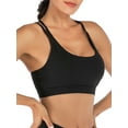 thumbnail image 4 of 2Pack Women Sports Bra Strappy Sexy Sports Bra Cross Back Strappy Removable Pads Yoga Running Workout Bra Yoga Gym Activewear Fitness Bra, 4 of 7