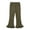 Olive Green, variant on Zwiiyzr 6M-7Y Girls Knit Flare Leggings Solid Color High Waisted Bell Bottoms Gym Active Bootcut Yoga Pants for Kids Toddler Olive Green