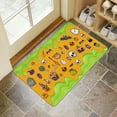 thumbnail image 5 of Hello Floral Decor Door Mat - Farmhouse Welcome Mats Outdoor Colorful Flowers Doormat Non Slip Rubber Floral Decorative Front Door Mats Indoor Rug 17" x 30"\u2026, 5 of 6
