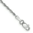 thumbnail image 1 of 10k White Gold 1.85mm Quadruple Rope Chain Bracelet, 1 of 6