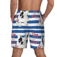 thumbnail image 4 of Uemuo Bulldog Friend Pattern Mens Swim Trunks Quick Dry Board Shorts with Mesh Lining, Stretch Beach Shorts Quick Dry No-Chafing Board Shorts-Large, 4 of 9