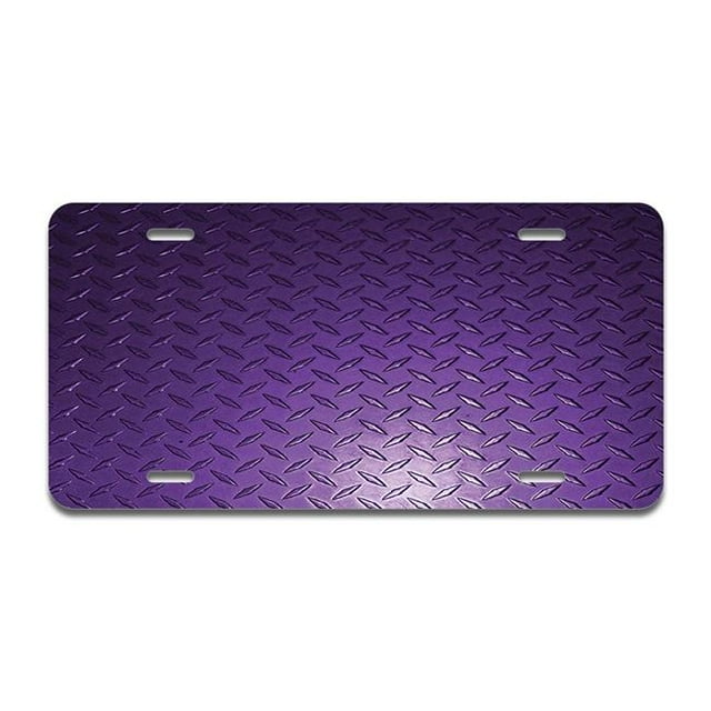 SignMission A-LP-03-449 Plaque Diamant Violette Plaque d'Immatriculation en Aluminium