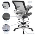 thumbnail image 4 of Modway Edge Modern Vinyl Drafting Chair, Gray, 4 of 11