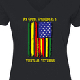 thumbnail image 4 of Inktastic My Great Grandpa is a Vietnam Veteran Women's V-Neck T-Shirt, 4 of 5