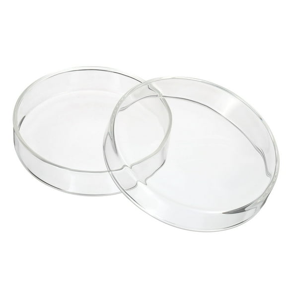 Uxcell 120mm High Borosilicate Glass Petri Dishes with Lids, Petri Plates for Lab Science Experiment, Clear