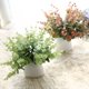 thumbnail image 5 of 4 hojas artificiales de eucalipto, follaje de plantas falsas para el hogar, jardín, oficina, decoración de boda, 5 of 5