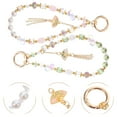 thumbnail image 2 of Raindrops Beaded Phone Chain with Fan Tassels and Crystal Glass Beads for Mobile Phones, 2 of 7