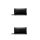 thumbnail image 2 of Minnieouse Cartera de hombre Vintage grande largo monedero doble cremallera monedero Casual tarjetero múltiples compartimentos paquete bolsas Negro 2piezas, 2 of 6