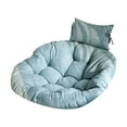 thumbnail image 3 of Thick Chair Cushion with Headrest Multipurpose Garden Chair Mat 41 Inch Diameter Lake Blue, 3 of 8